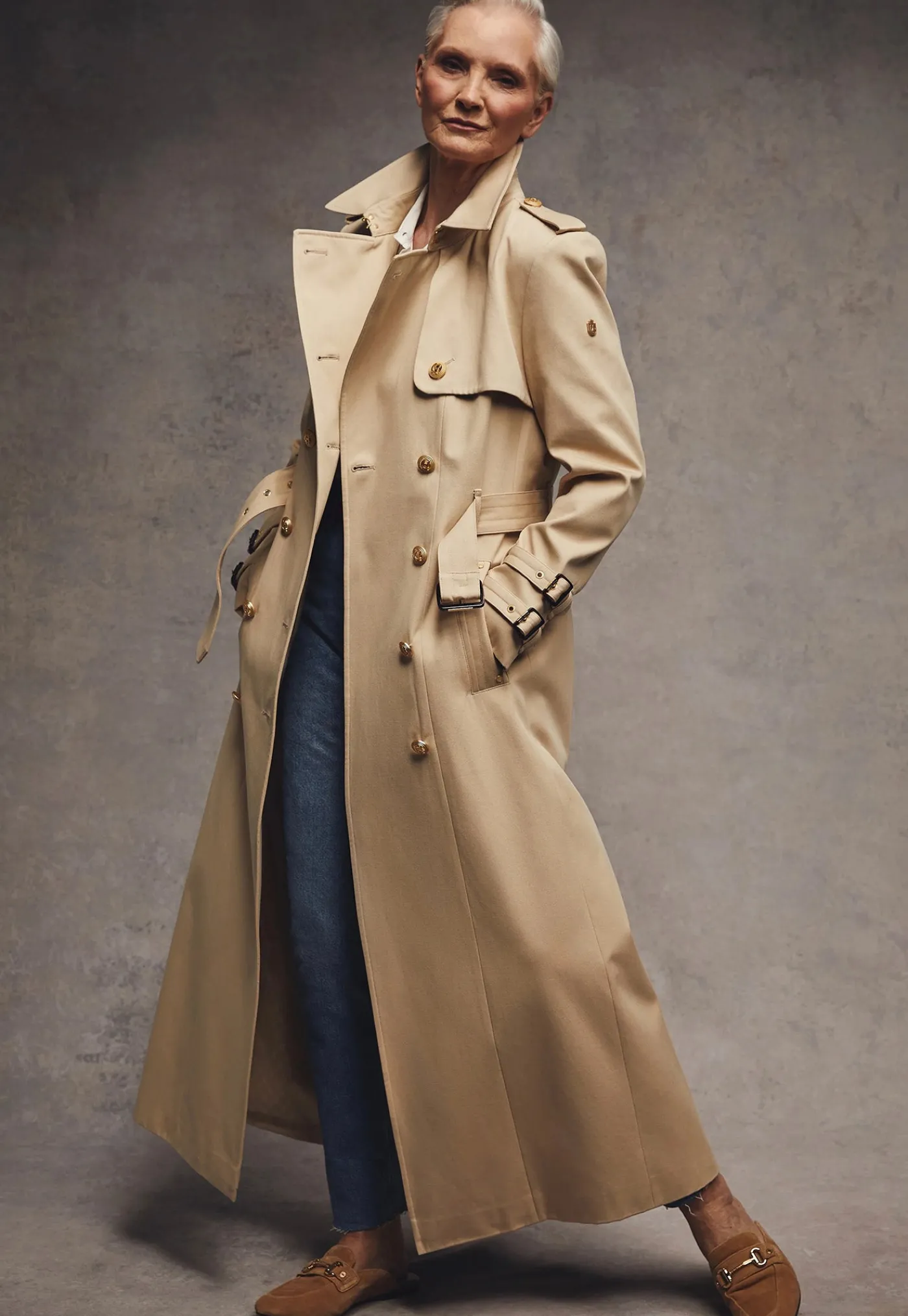 gatcombe_full_length_tren_12.webp Outlet Gatcombe Full Length Trench Coat - Stone Women Coats