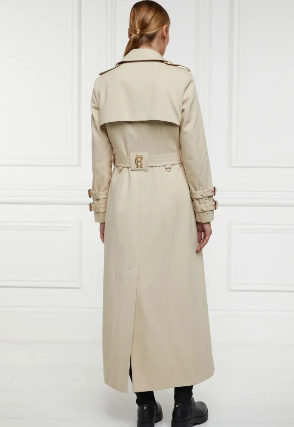 Outlet Gatcombe Full Length Trench Coat - Stone Women Coats