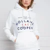 Sale GBE Flock Logo Hoodie - Optic White Women Sweaters & Hoodies