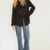 Outlet Gentleman Classic Shirt -Black Liberty Women Tops & Tees
