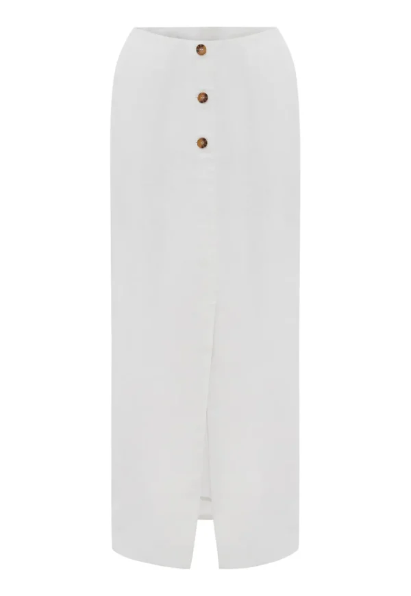Online Gigi Column Skirt - Ivory Women Skirts