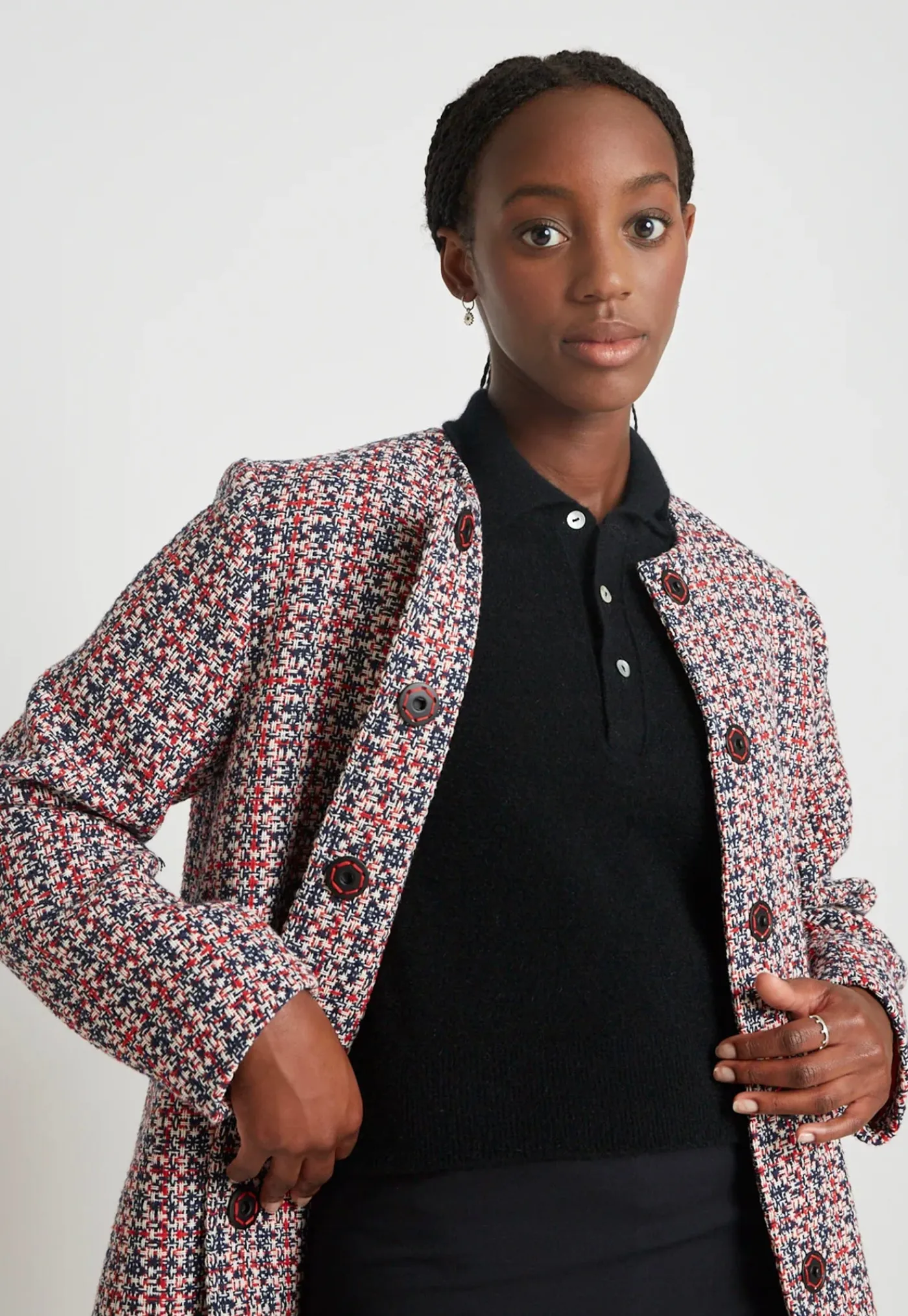 guinevere_jacket__french__1.webp Outlet Guinevere Jacket - French Tweed Women Blazers & Jackets