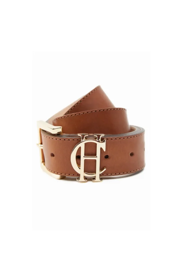 Online HC Classic Logo Belt - Tan Women Belts | Belts