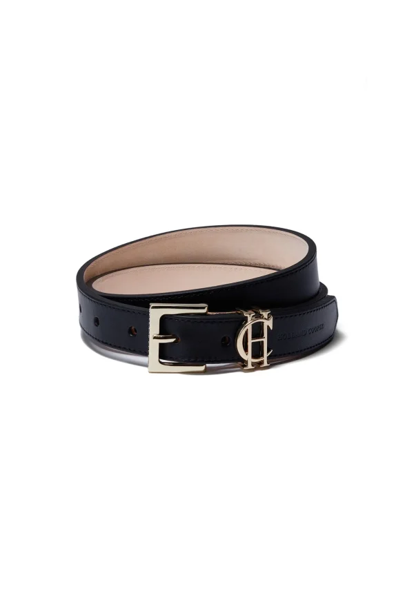 Best HC Slim Logo Belt - Black Women Belts | Belts