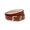 Fashion HC Slim Logo Belt - Tan Women Belts | Belts