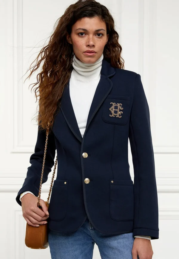 Clearance Henleys Blazer - Navy Women Blazers & Jackets