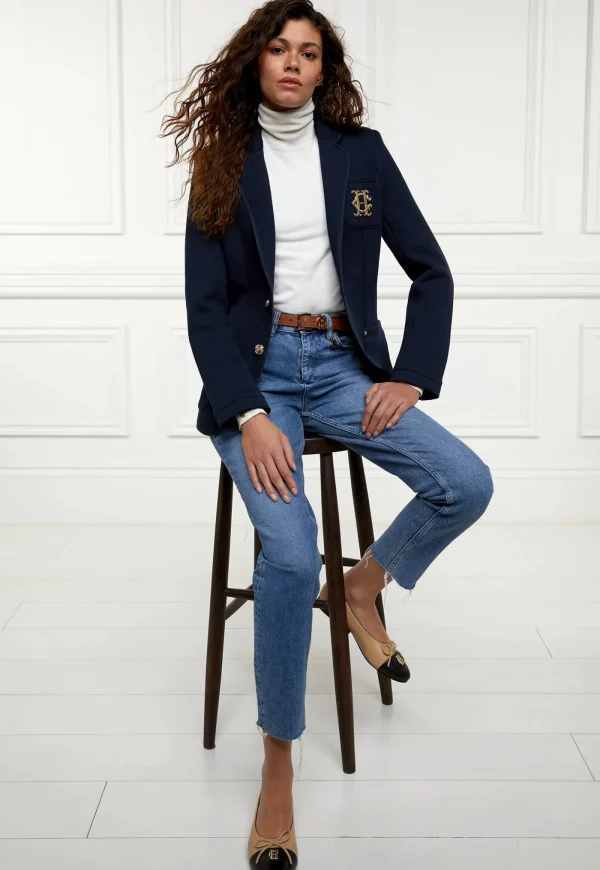 Clearance Henleys Blazer - Navy Women Blazers & Jackets