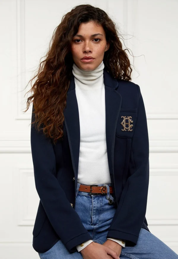 Clearance Henleys Blazer - Navy Women Blazers & Jackets