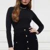 New Hepburn Mini Skirt - Black Cable Women Skirts