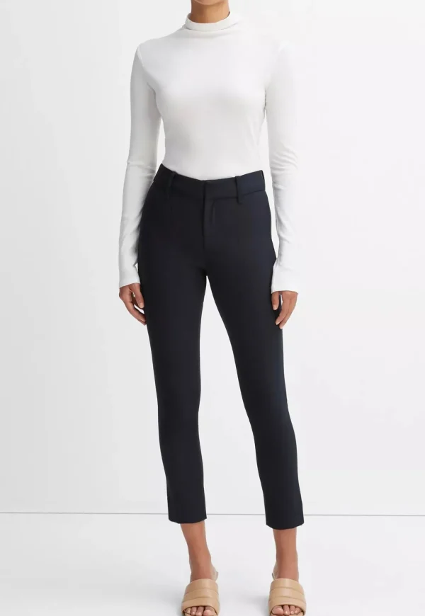 Discount High Waist Cigarette Pant- Coastal Blue Women Pants