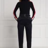 Outlet High Waisted Peg Trouser - Navy Barathea Women Pants