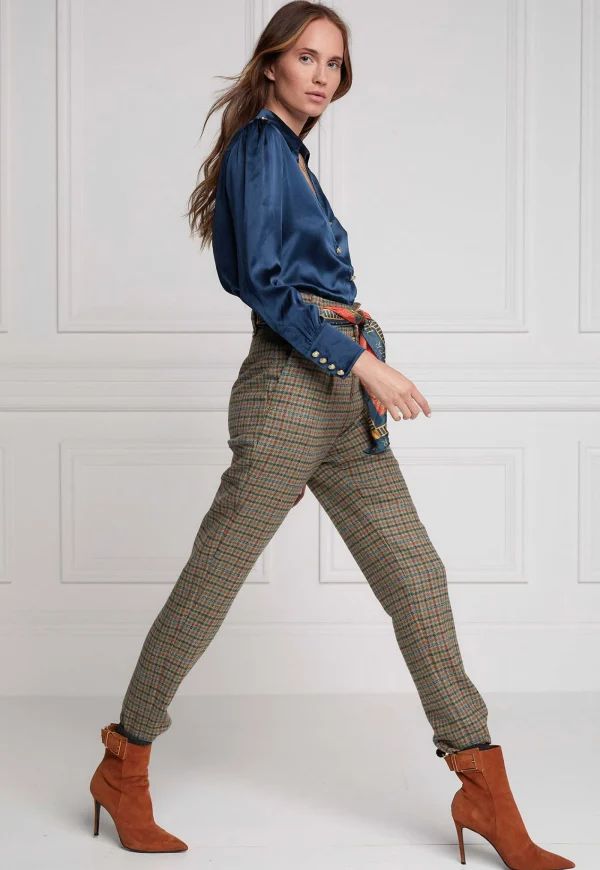 Discount High Waisted Peg Trouser - Bredon Tweed Women Pants
