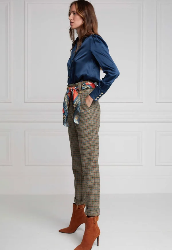 Discount High Waisted Peg Trouser - Bredon Tweed Women Pants