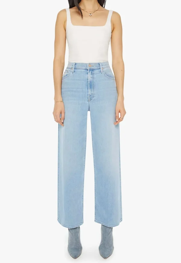 Outlet High Waisted Spinner Zip Flood - Mood Ring Women Denim