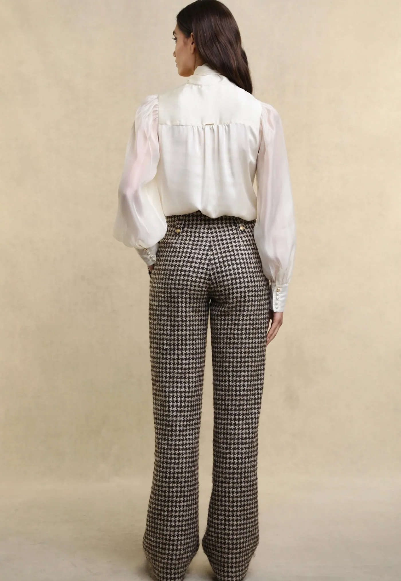 high_waisted_straight_tro_3-1.webp Sale High Waisted Straight Trouser - Coffee Houndstooth Women Pants