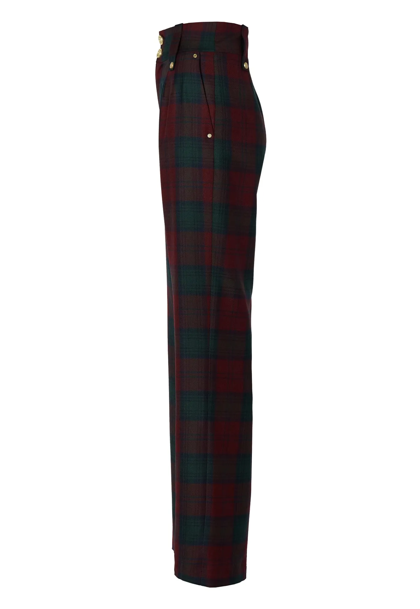 high_waisted_straight_tro_6.webp Hot High Waisted Straight Trouser - Mulberry Tartan Women Pants