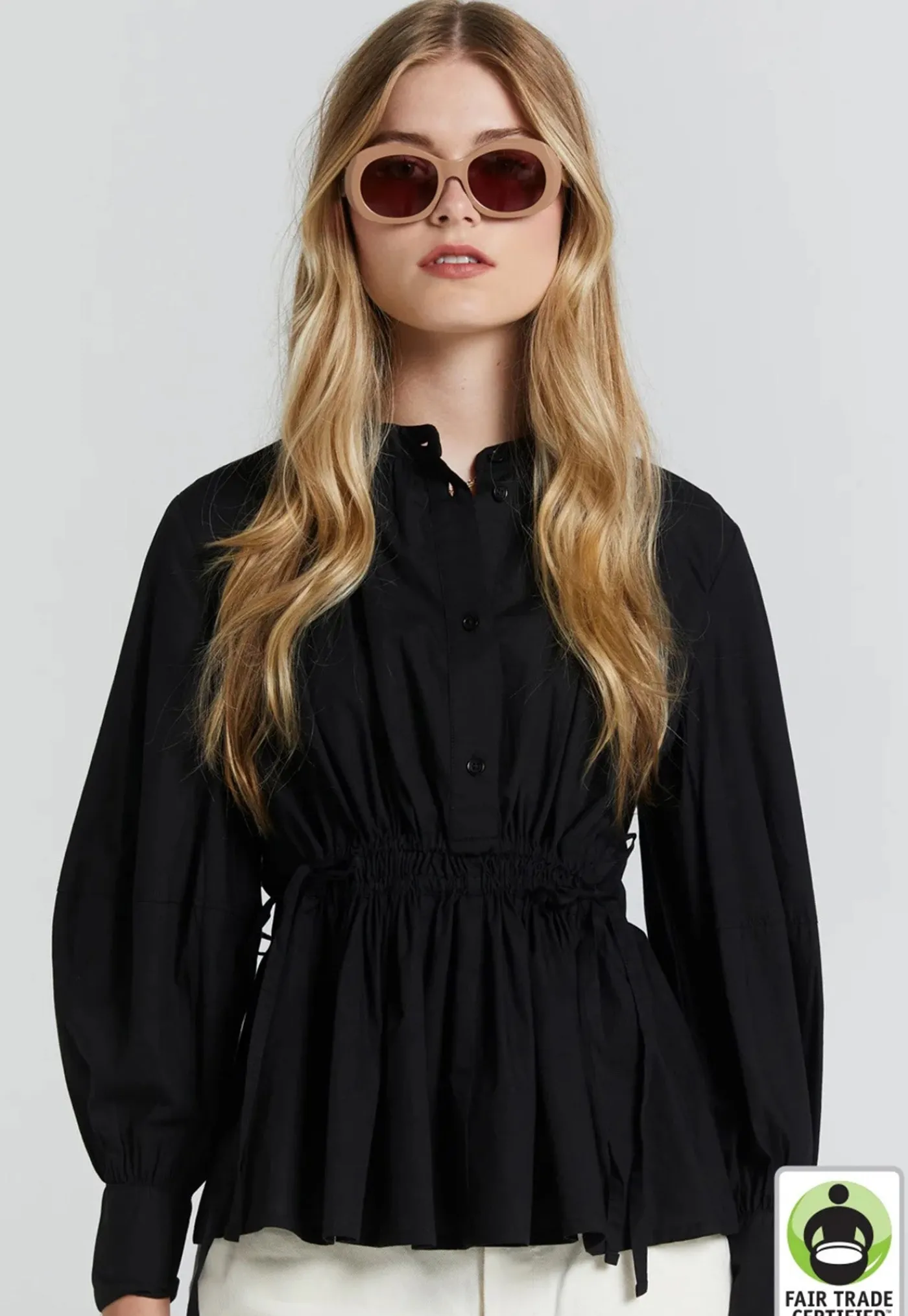hiruma_organic_cotton_top_0.webp Fashion Hiruma Organic Cotton Top - Black Women Tops & Tees