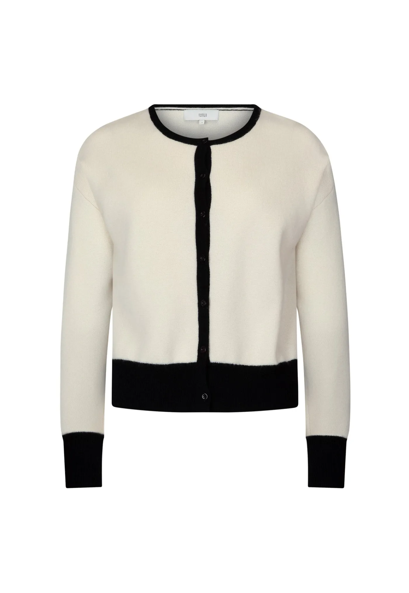 hoppen_cardigan__cream__b_2.webp Online Hoppen Cardigan - Cream & Black Women Knitwear