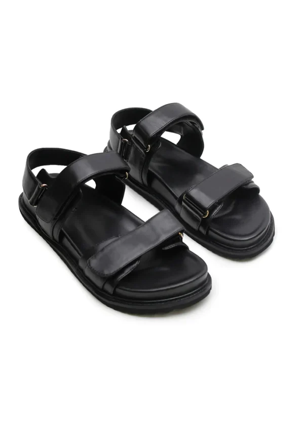 Online Isla Sandal - Black Women Footwear | Slides & Sandals