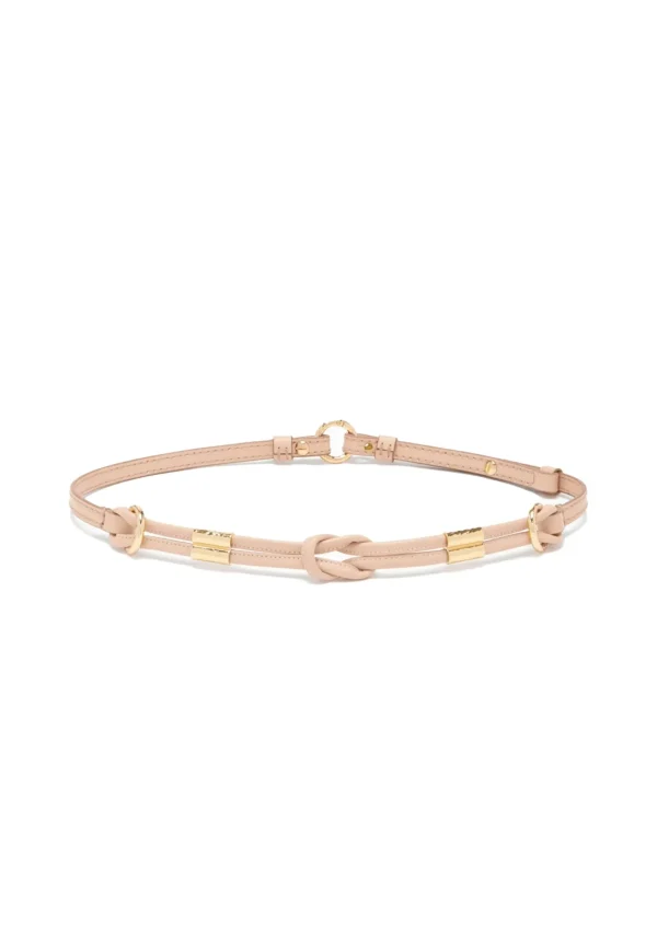 Fashion Ivy Knotted Rope Belt - Powder Women Belts | Belts