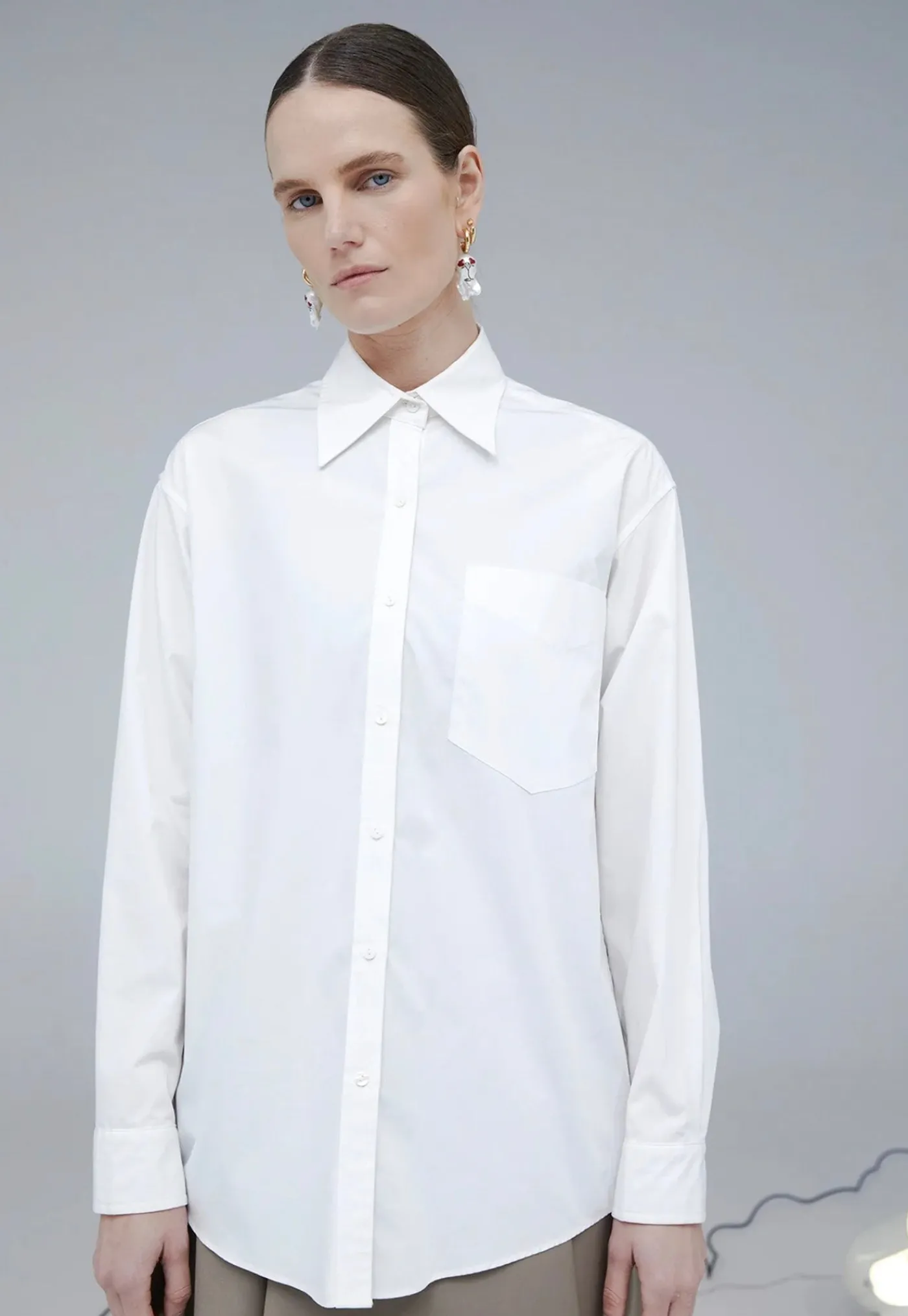 kantor_shirt__white_2.webp Clearance Kantor Shirt - White Women Tops & Tees
