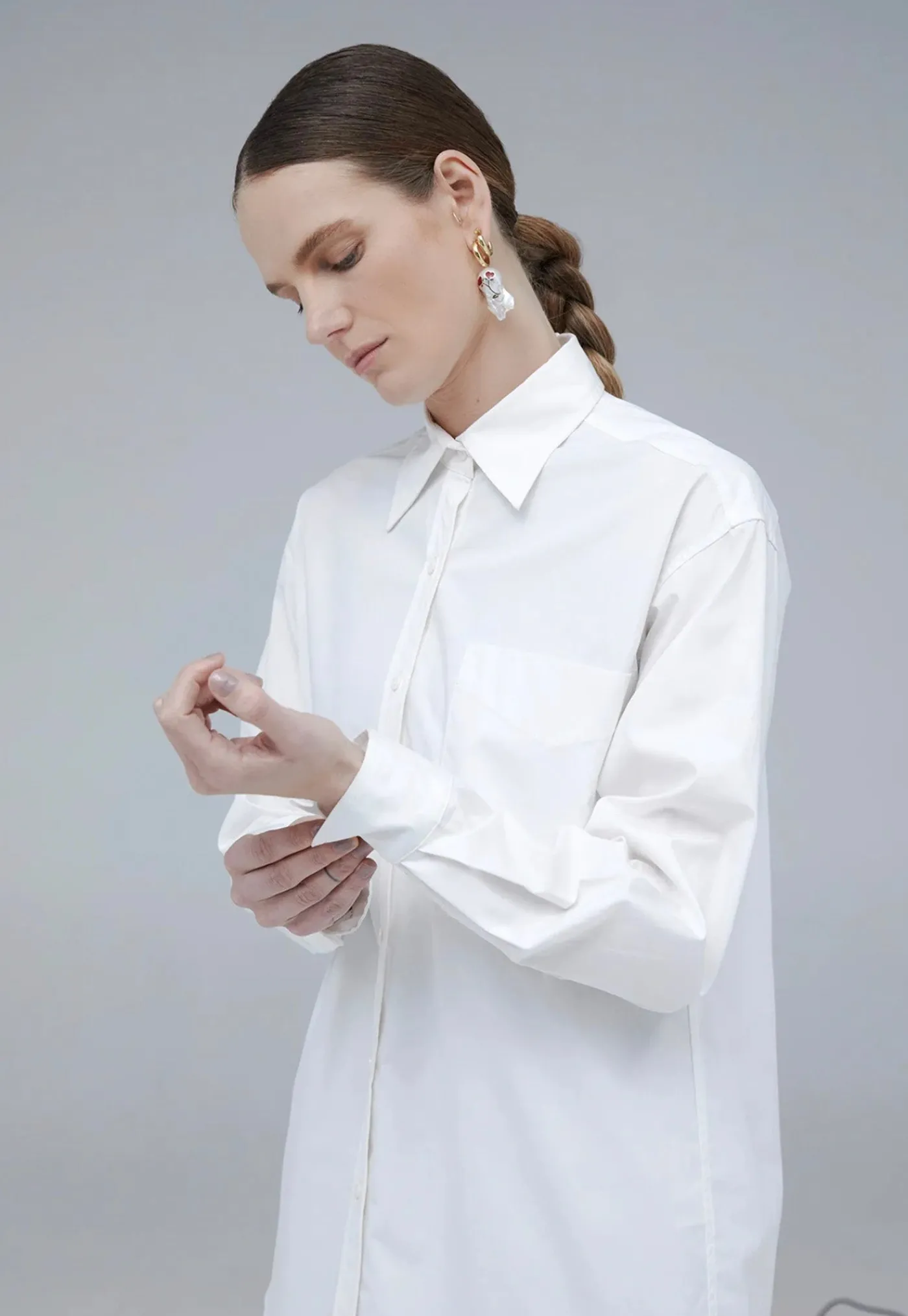 kantor_shirt__white_3.webp Clearance Kantor Shirt - White Women Tops & Tees