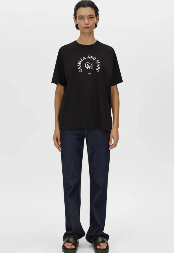 Sale Karine Graphic Tee - Black Women Tops & Tees