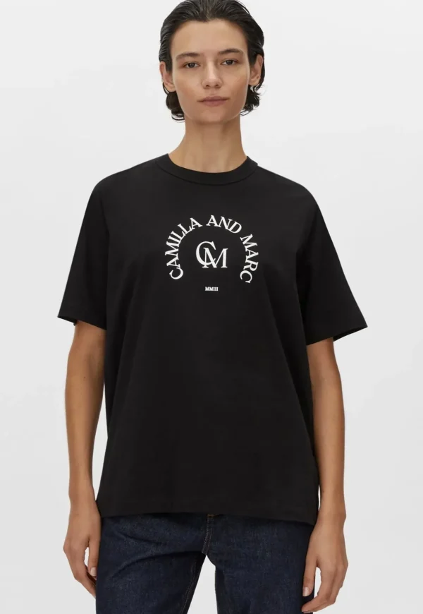 Sale Karine Graphic Tee - Black Women Tops & Tees
