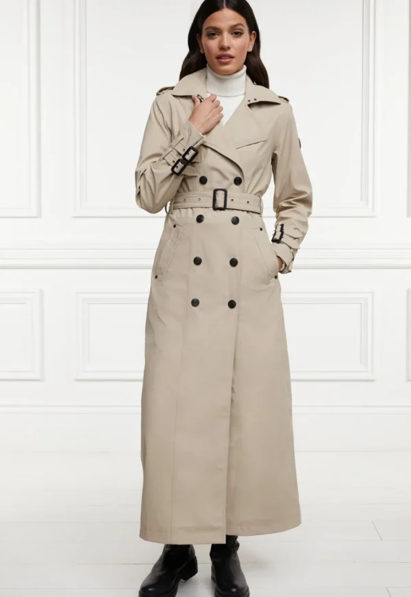 Discount Kendall Waterproof Full Length Trench Coat - Stone Women Coats