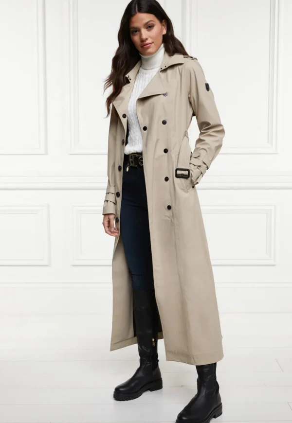 Discount Kendall Waterproof Full Length Trench Coat - Stone Women Coats