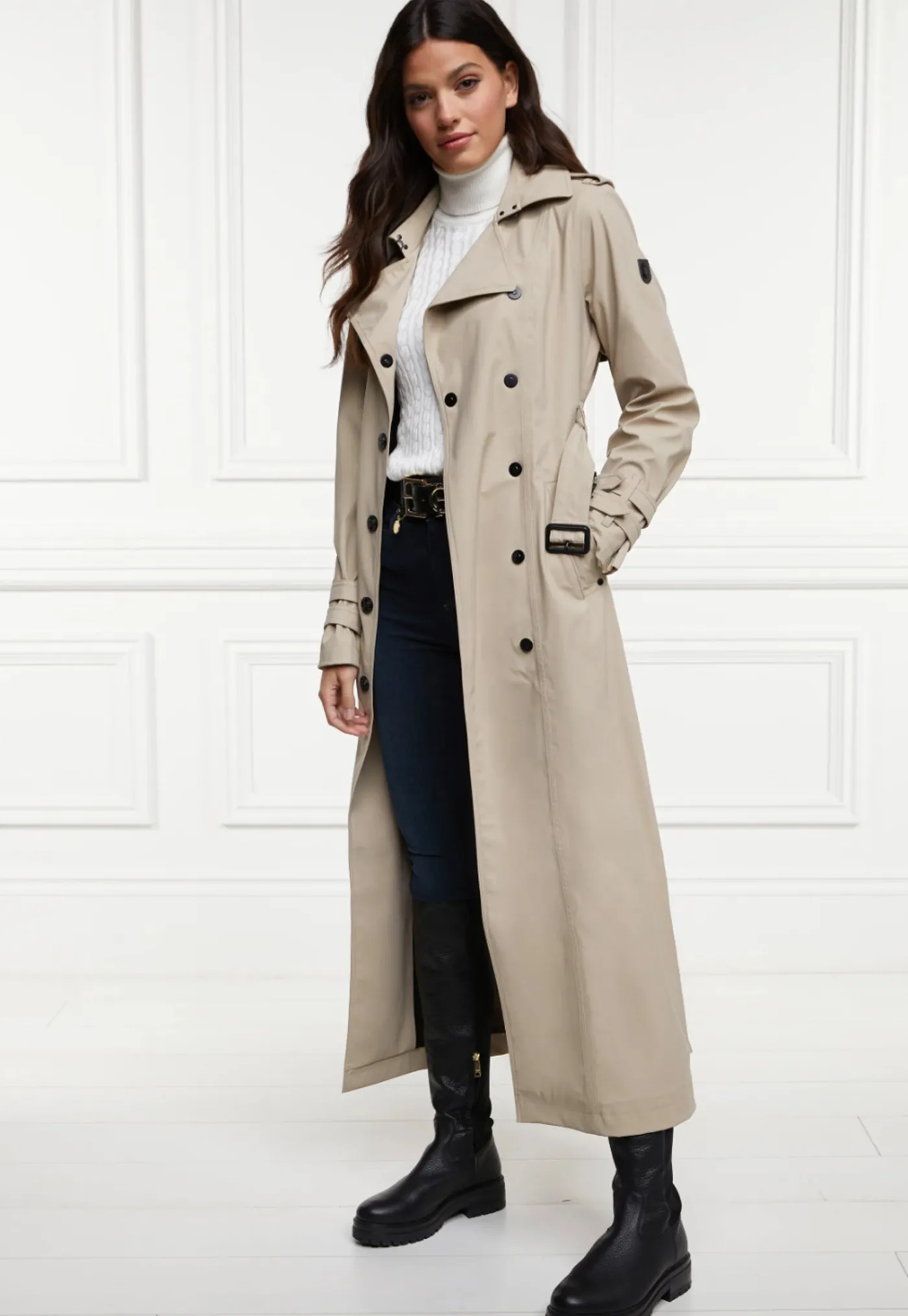 kendall_waterproof_full_l_1.webp Discount Kendall Waterproof Full Length Trench Coat - Stone Women Coats