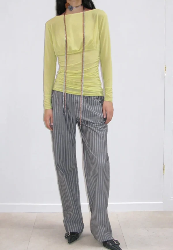 Clearance Kimoto Pants - Melange Grey Women Pants