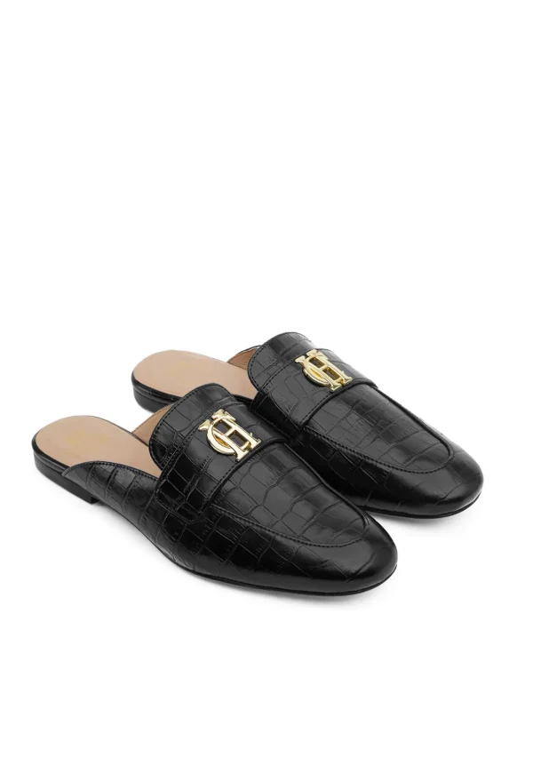 Online Kingston Loafer - Black Croc Footwear