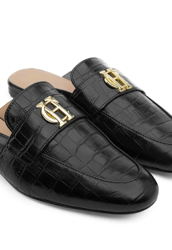 Online Kingston Loafer - Black Croc Footwear
