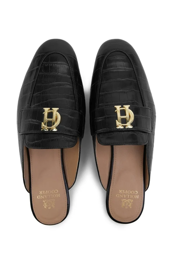 Online Kingston Loafer - Black Croc Footwear