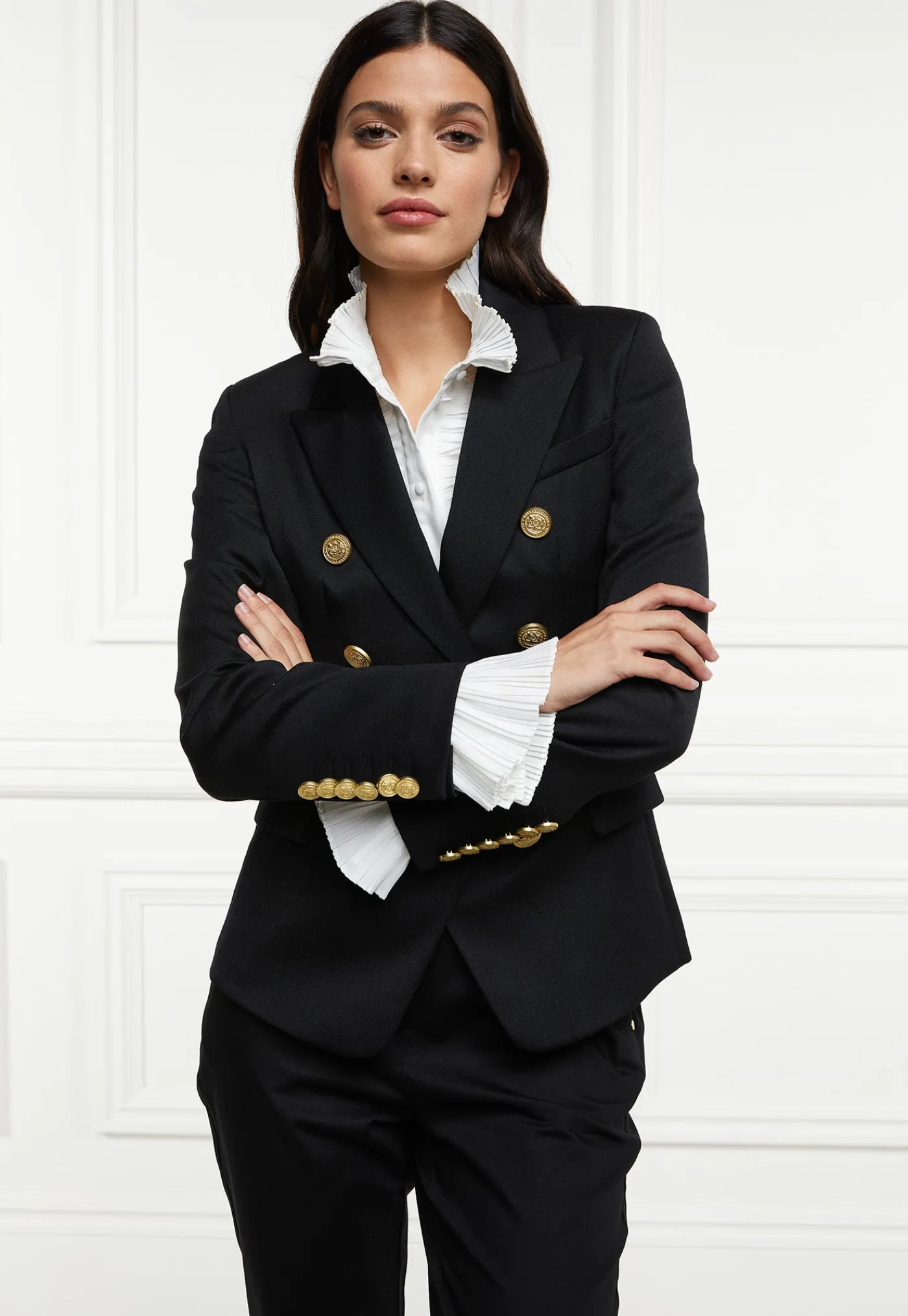 knightsbridge_blazer__bla_4.webp Hot Knightsbridge Blazer - Black Barathea Women Blazers & Jackets