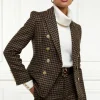Fashion Knightsbridge Blazer - Chocolate Houndstooth Women Blazers & Jackets