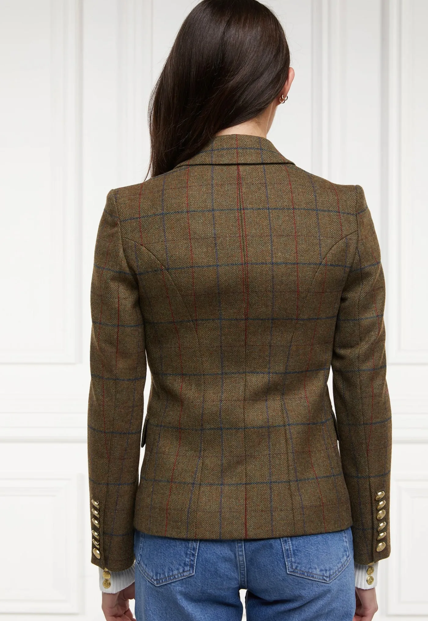 knightsbridge_blazer__gle_4.webp Sale Knightsbridge Blazer - Glen Green Women Blazers & Jackets