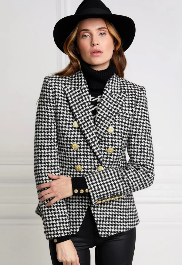 Clearance Knightsbridge Blazer - Houndstooth Women Blazers & Jackets