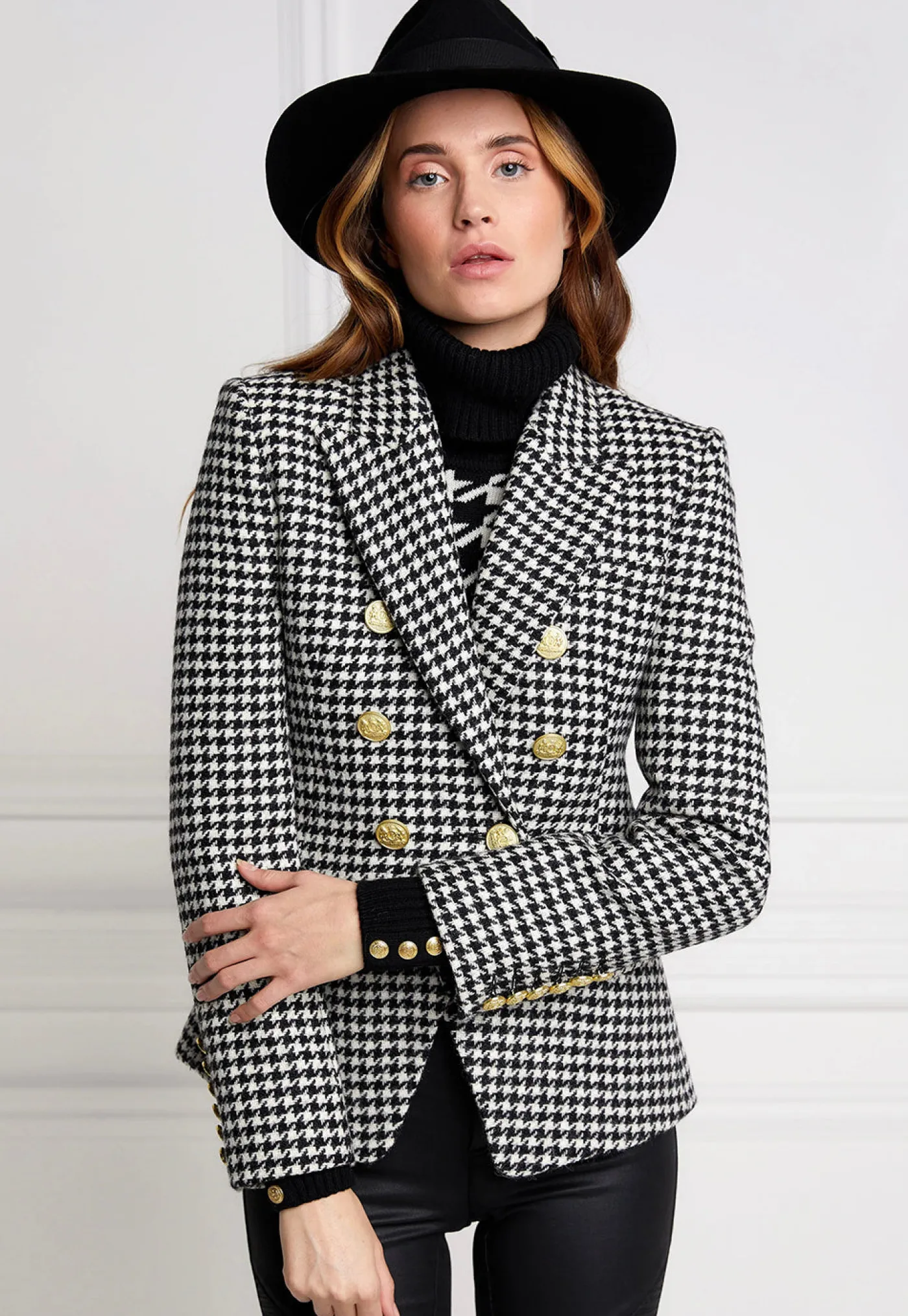 knightsbridge_blazer__hou_0.webp Clearance Knightsbridge Blazer - Houndstooth Women Blazers & Jackets