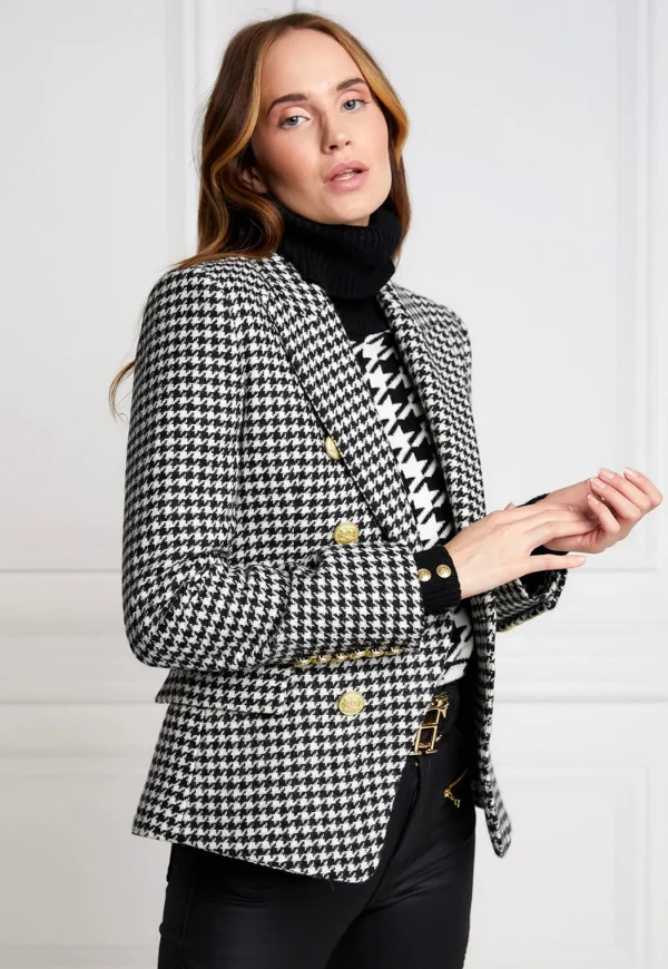 Clearance Knightsbridge Blazer - Houndstooth Women Blazers & Jackets