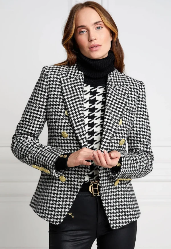 Clearance Knightsbridge Blazer - Houndstooth Women Blazers & Jackets
