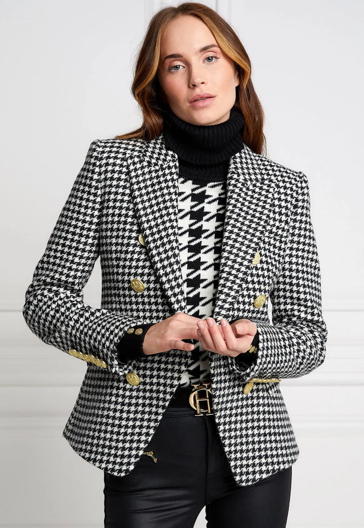 knightsbridge_blazer__hou_2.webp Clearance Knightsbridge Blazer - Houndstooth Women Blazers & Jackets