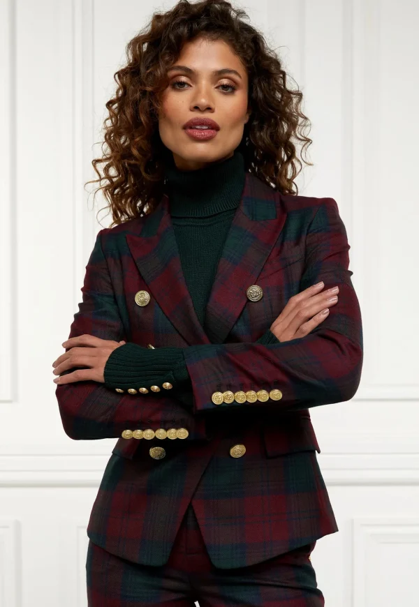 Sale Knightsbridge Blazer - Mulberry Tartan Women Blazers & Jackets