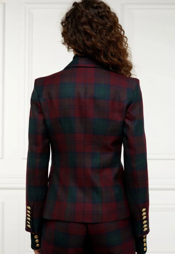 Sale Knightsbridge Blazer - Mulberry Tartan Women Blazers & Jackets