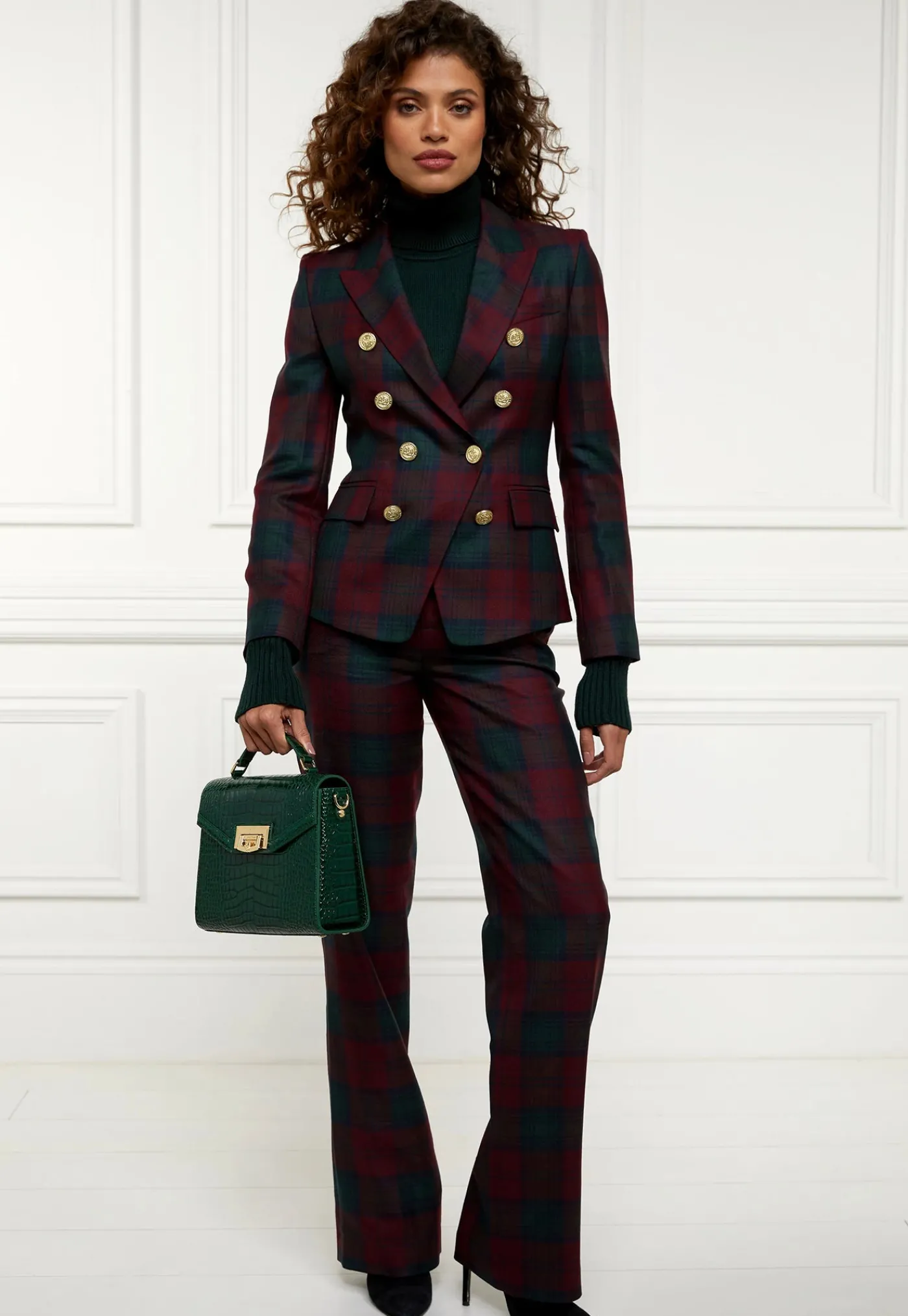 knightsbridge_blazer__mul_3.webp Sale Knightsbridge Blazer - Mulberry Tartan Women Blazers & Jackets