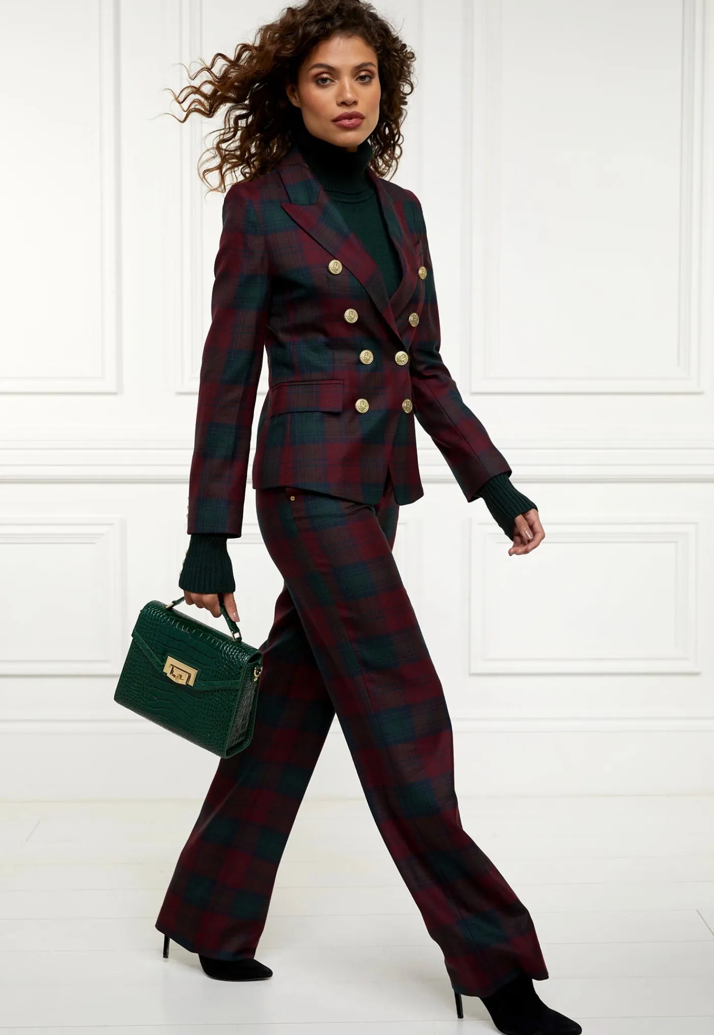 knightsbridge_blazer__mul_4.webp Sale Knightsbridge Blazer - Mulberry Tartan Women Blazers & Jackets