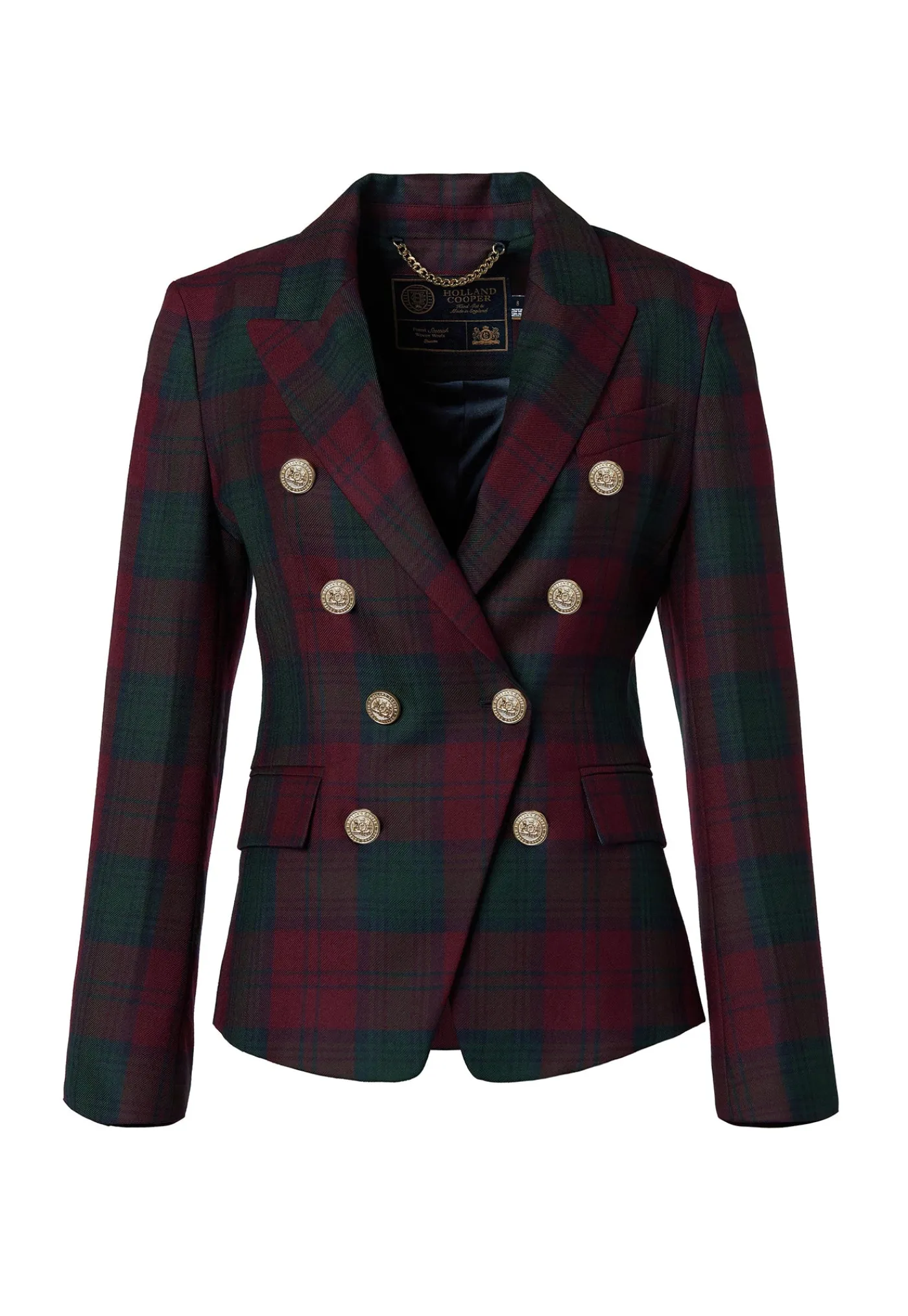 knightsbridge_blazer__mul_5.webp Sale Knightsbridge Blazer - Mulberry Tartan Women Blazers & Jackets