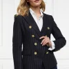 Fashion Knightsbridge Blazer - Navy Chalk Pinstripe Women Blazers & Jackets