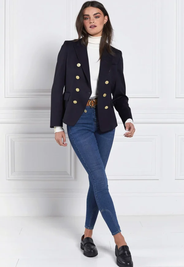 Hot Knightsbridge Blazer - Navy Barathea Women Blazers & Jackets